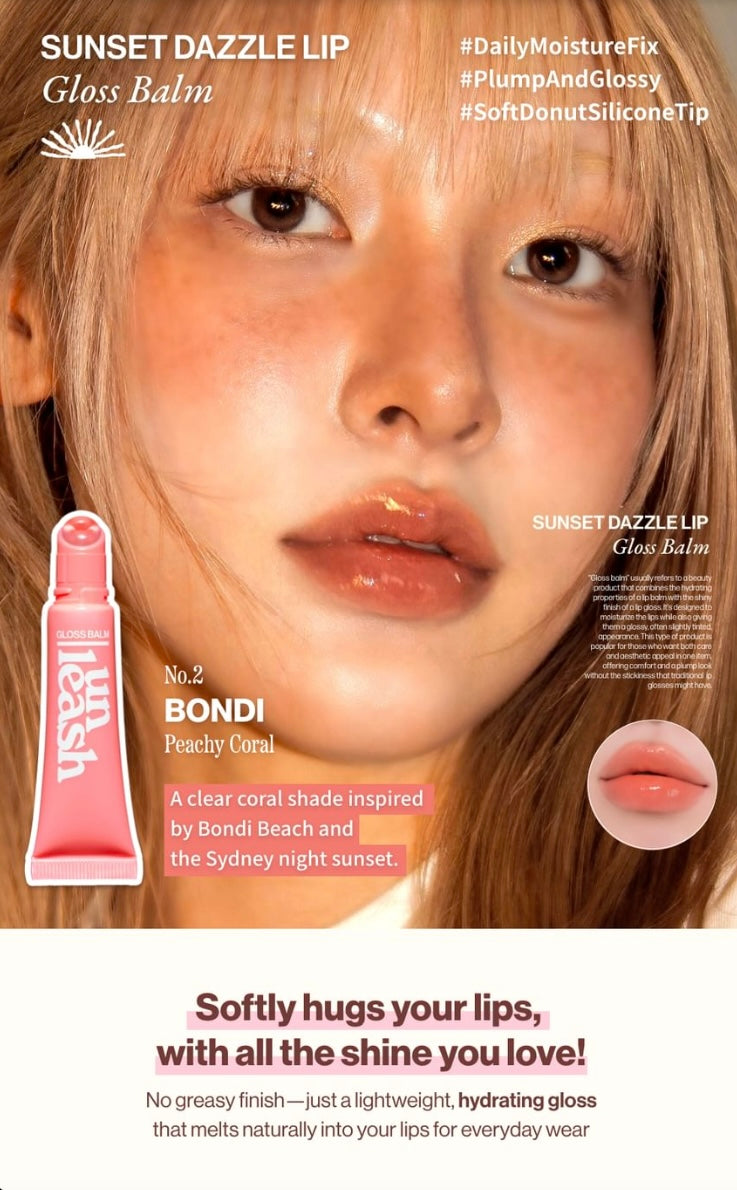 UNLEASHIA - Sunset Dazzle Gloss Balm – Love My Rosie Skin